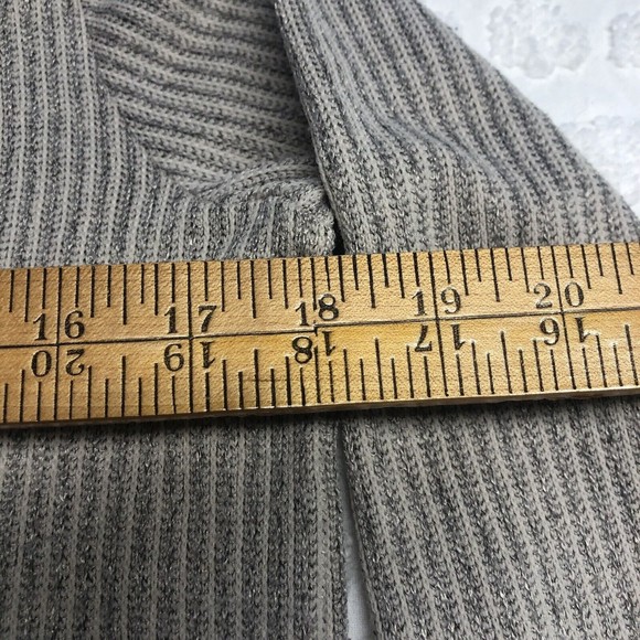 Clara Sun Woo Tan Knit Turtleneck Split Open Shoulder Neck Sweater Size S - Picture 8 of 11